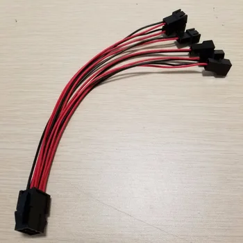 

10pcs/lot ATX Power Graphics Card 6Pin to 6 x 3Pin Cooling Fan Adapter Splitter Power Cable 20cm 22AWG