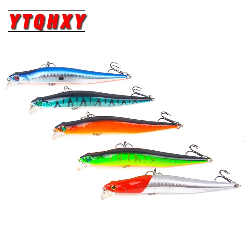 

YTQHXY 1Pcs Minnow Fishing Lure 110mm 10g Fake Baits 3D Eye Hard Bait Crankbait Wobbler Bass Pike Carp Japan Fishing Tackle WQ63