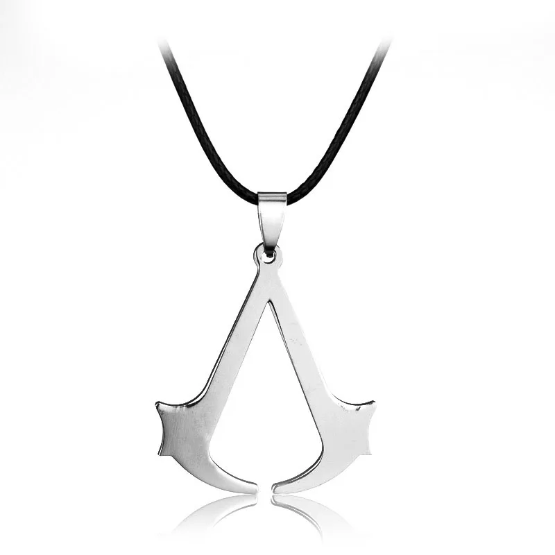 Эцио из Assassins Creed, ожерелье из титанового сплава, ожерелье с подвеской из нержавеющей стали для мужчин и женщин - Окраска металла: H02