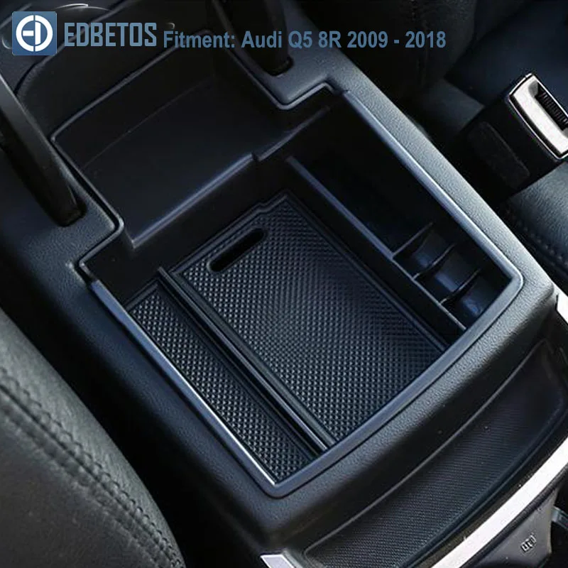 

EDBETOS Armrest Box Storage for Audi Q5 8R 2009 - 2018 MK1 S Line Center Glove Box Stowing Tidying Organizer Accessories