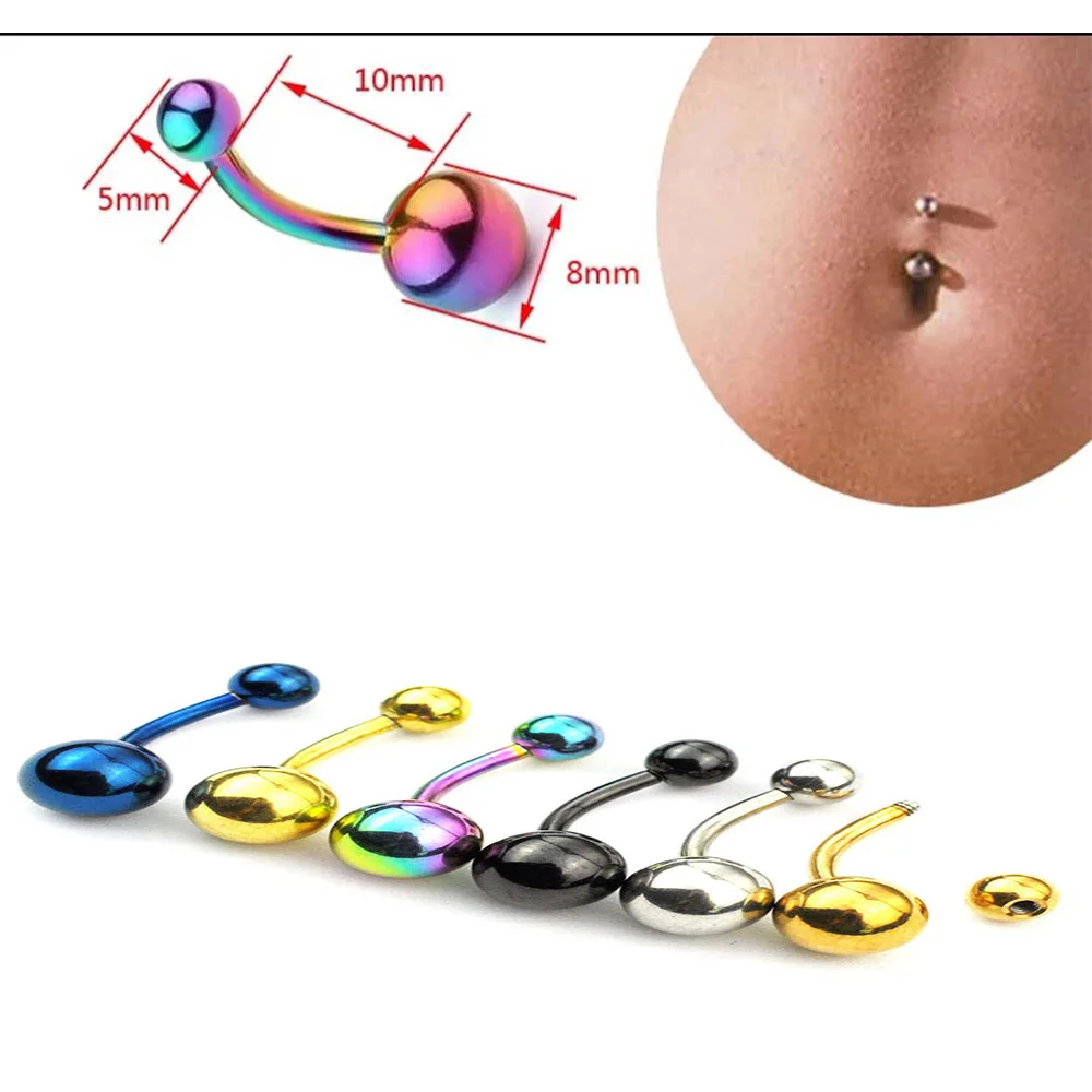 

Stainless Steel Navel Rings Gold Ball Sexy Belly Button Ring Belly Rings Body piercing Jewelry