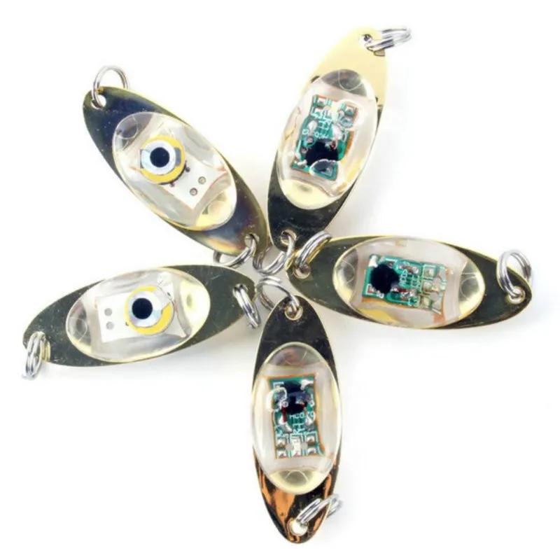 

new 1pc Outdoor Fishing 6 cm/2.4 inch Flash Lamp LED Deep Drop Underwater Eye Shape Fishing Squid Fish Lure Light