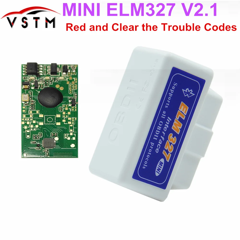 Новый мини сканер ELM327 Bluetooth V2.1 OBD2 для диагностики автомобиля ELM 327 Android/Symbian