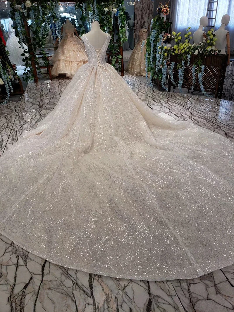 HTL419 summer wedding dresses boho v-neck sleeveless shawl lace up v-back beach bridal dress gown vestido de noiva princesa (3)