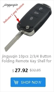 Keyforkess 10 pz/lotto 3 Pulsante di Vibrazione Pieghevole Chiave Dell'automobile Borsette A Distanza di Copertura Fob per Ford Fiesta Focus C Max Ka - HTB17AXjcesAV1JjSZFsq6ydZXXaa
