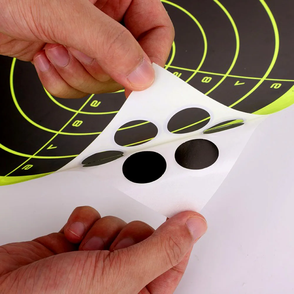 20 Pack Shooting Targets высокая видимость реактивный самоклеющийся силуэт бумажные листы
