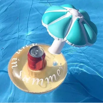 

Inflatable Umbrella Drink Cup Holder Inflatable Floating Water Toys for Party Swimming Pool Accessories Beach Water Toy Tools 30