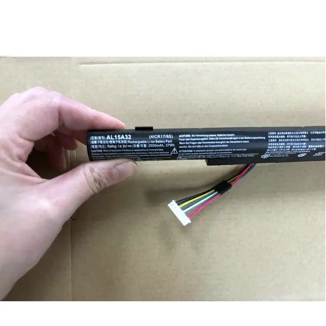 Batteria Laptop Acer AL15A32 4ICR17/65 - 14.8V 2200mAh Per Aspire E5, TravelMate P257 E Altri - Foto 3