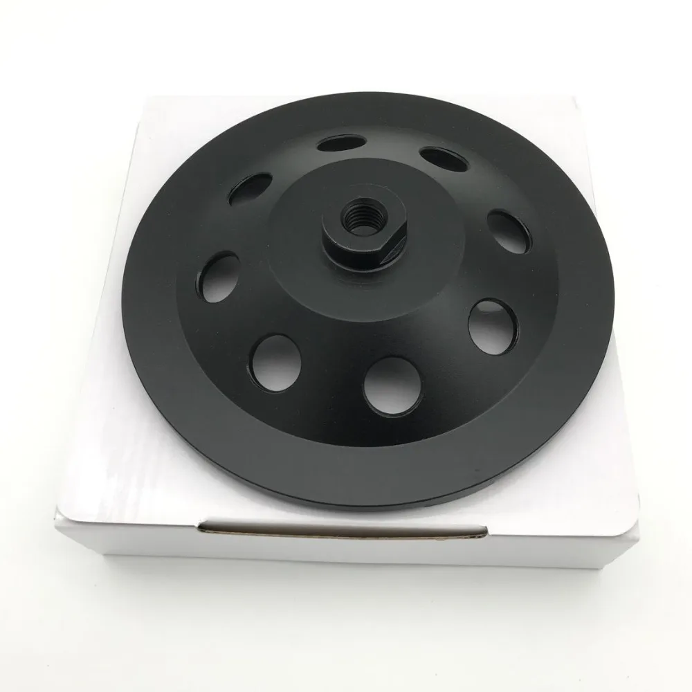 7 inch 180mm PCD Grinding Cup Wheel Epoxy Paint Glue Mastic Abrasive Residue Removal 6*1/4 PCD+3 segments for stone concrete