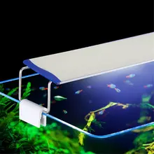 AC 110 V-220 V аквариумный свет ультратонкий Светодиодный свет для аквариума 12-24 W светодиодный потолочный водяное растение для аквариума свет роста 6000-7500 K