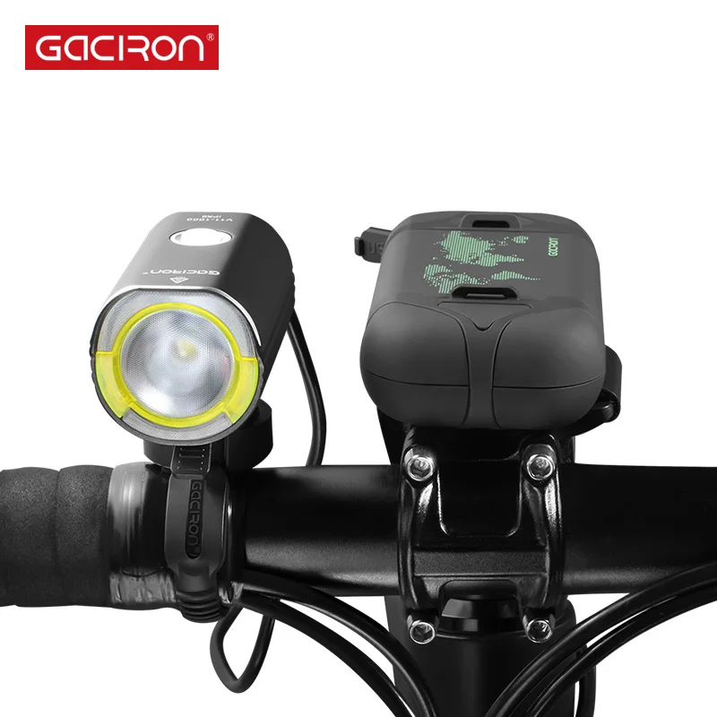 Велосипедный головной светильник Gaciron V11 с разъемом для гонок IPX6, водонепроницаемый, 1000 люменов, велосипедный светильник, Аксессуары для велосипеда