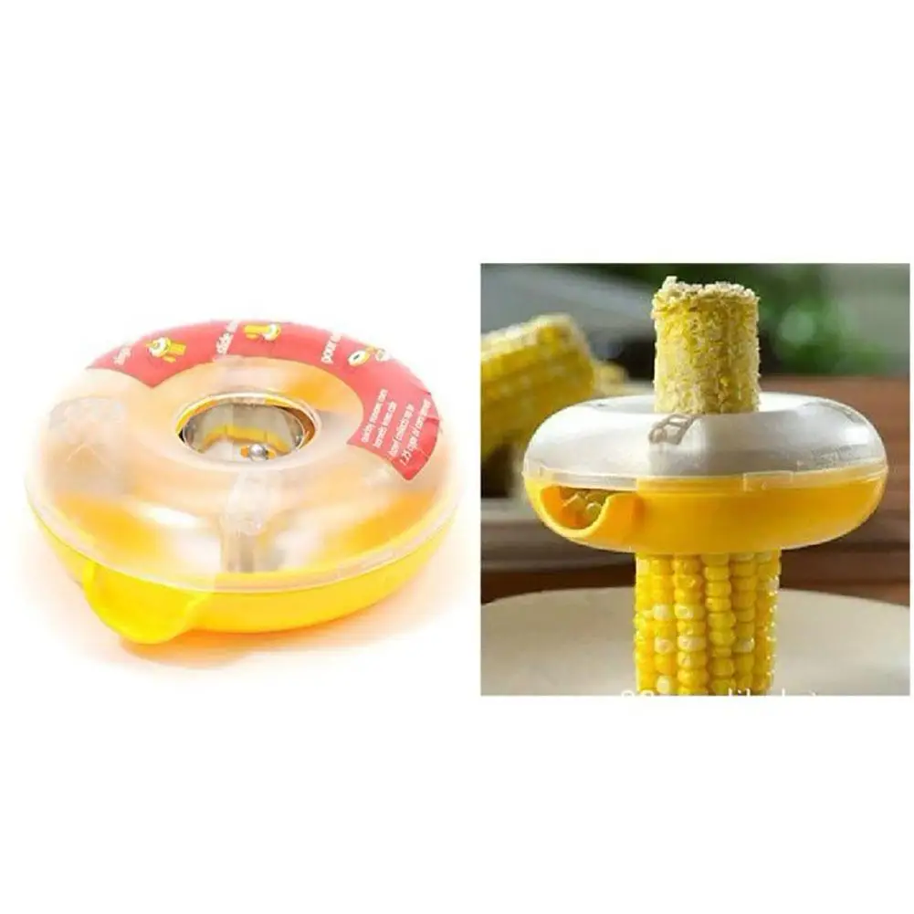 Fresh Corn Stripper Sweet Threshing Device Kitchen Novelty Helper Easy Peel One Step Kernels Peeler Remove Tool PJW | Дом и сад