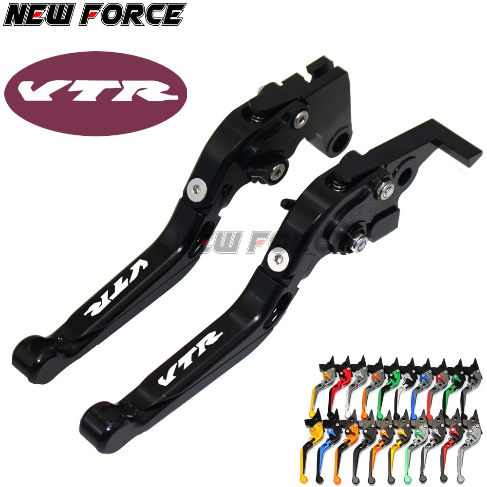 ! Логотип (VTR) красный + Титан для Honda VTR1000F/FIRESTORM 1998-2005 2000 2001 2002 2003 2004 CNC рычаги