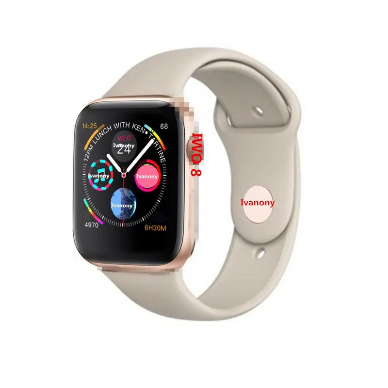 

Bluetooth Smart Watch IWO 8 Series 4 Rose Gold Smart Watch IWO8 relogio For Android Samsung Phone for Apple watch iphone Clock