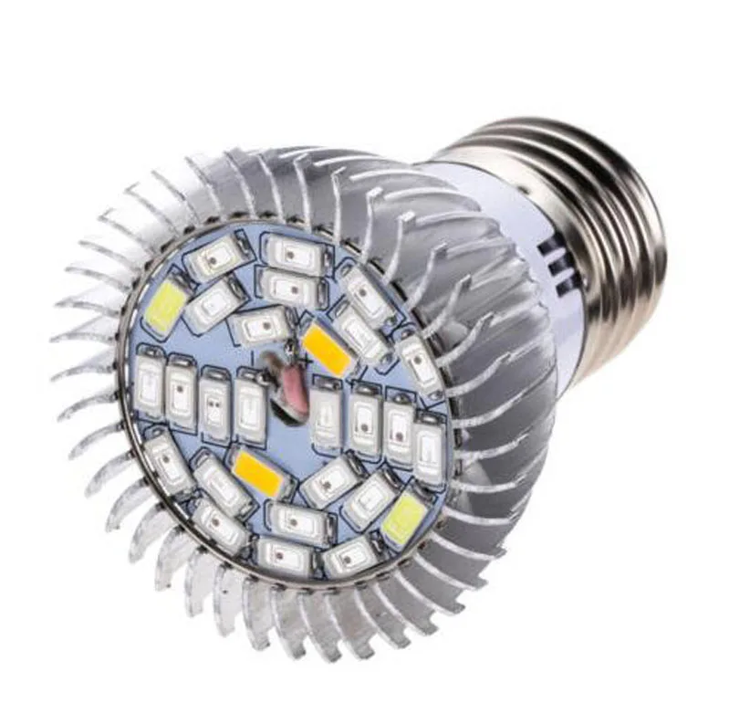 Полный спектр 5730 E27 E14 GU10 18 W 28 SMD светодиодный светать 85-265 V растениеводства лампы реветь для внутреннего цветок гидропоника Box палатка