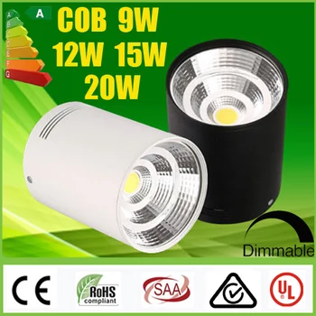 

CREE 9W 12W 15W 20W Dimmable /Non LED COB Downlights Warm Cool Natural White 4500K Fixture Ceiling Down Lights Lamps CE SAA UL