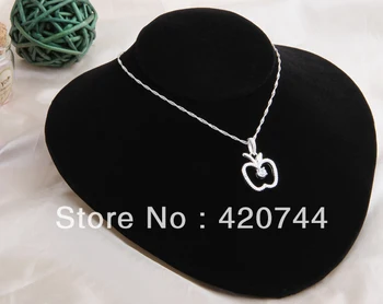 

2pcs 200*195mm Black Velvet Bust Necklace Display Stand,Fashion Jewelry Display