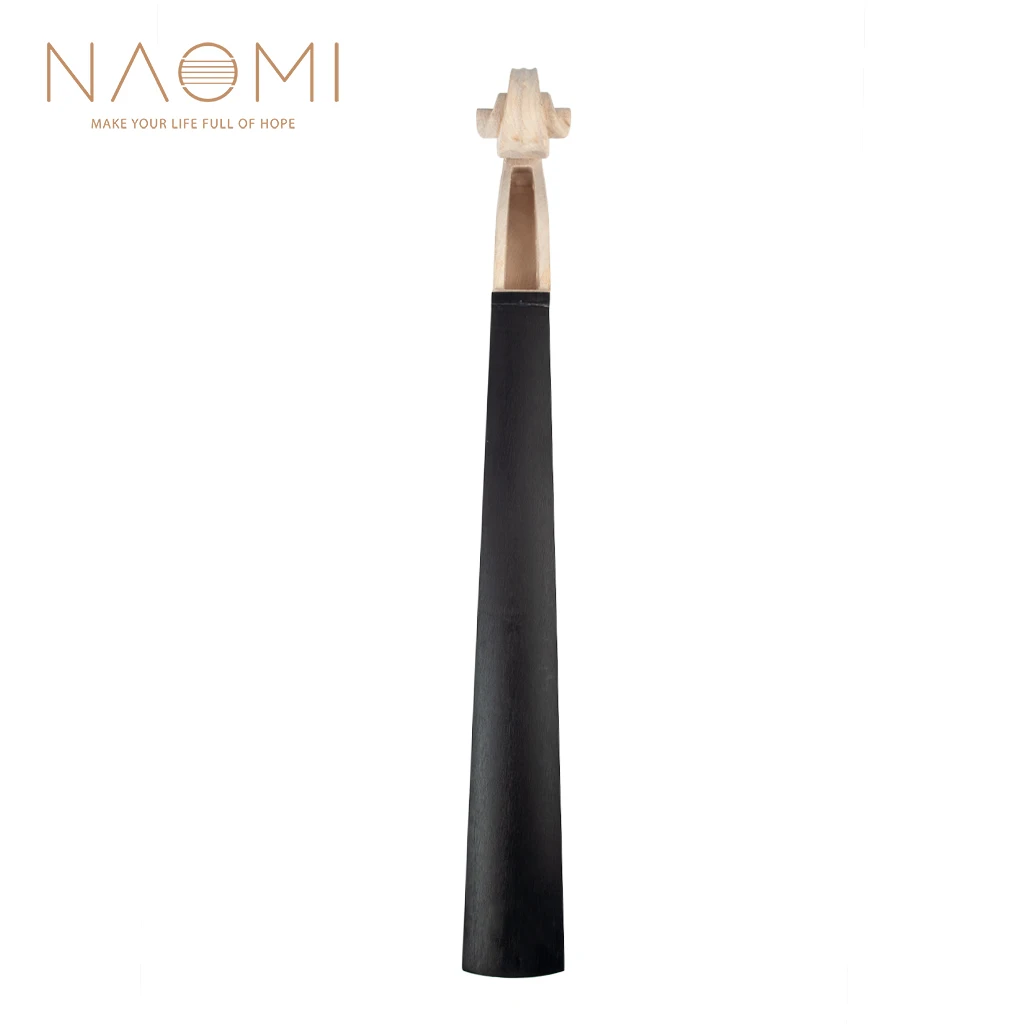 

NAOMI 4/4 Violin Neck Ebony Fingerboard DIY Kit W/ Carved Scroll Violin Parts & Accessories New