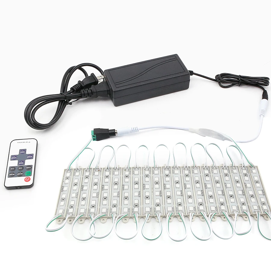 Super Bright SMD 5054 LED Module Light 6LEDs DC12V Waterproof Store Window Lights LED Advertisement Module Light Lamps (Green) (67)