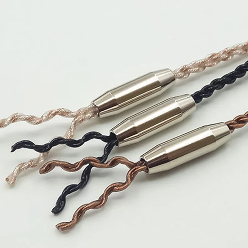 5 pcs Gourd Type Straight Copper DIY Headphone Upgrade Midline Splitter Slider