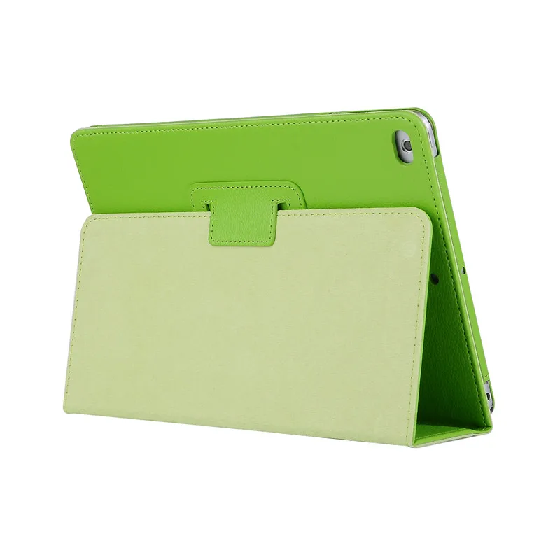 Чехол для iPad 9,7 тонкий складной чехол-подставка с функцией автоматического пробуждения из искусственной кожи чехол для iPad 9,7 дюймов A1822 A1893+ пленка+ ручка - Цвет: Зеленый