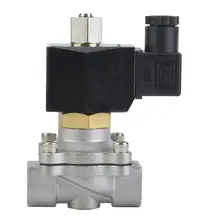 Электрический клапан электрический магнитный клапан 2S160-15 G1/" Нормально открытый Нержавеющая сталь Электрический электромагнитный клапан для воды, воздуха