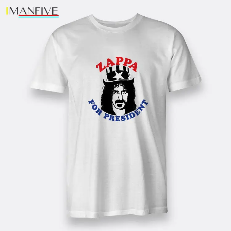 

The President Frank Zappa For President Men's Tees S to 3XL White T-shirt