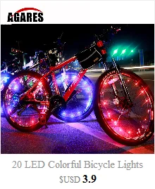 Perfect Colorful bicycle Motorcycle Bike Tyre Tire Wheel Lights 20 LED Flash Spoke Light Lamp Outdoor Cycling Lights SA-8 2