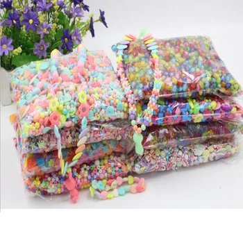 

1 Pack DIY Acrylic Beads Early Learning Beaded Bulk Material Package Beaded Children's Educational Toys