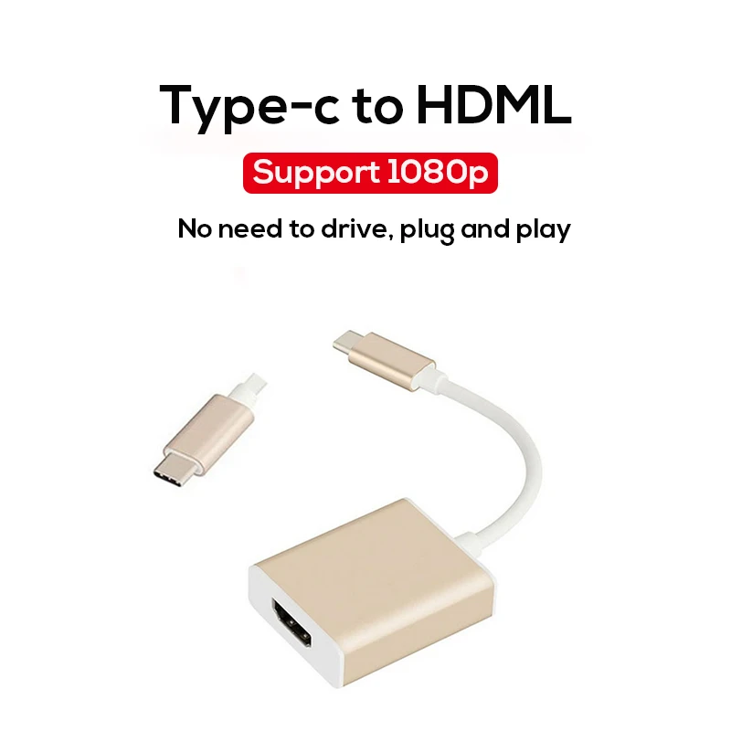 Usb type C-HDMI адаптер, USB 3,1(USB-C)-HDMI адаптер для мужчин и женщин конвертер для MacBook2016/huawei Matebook/Smasung S8