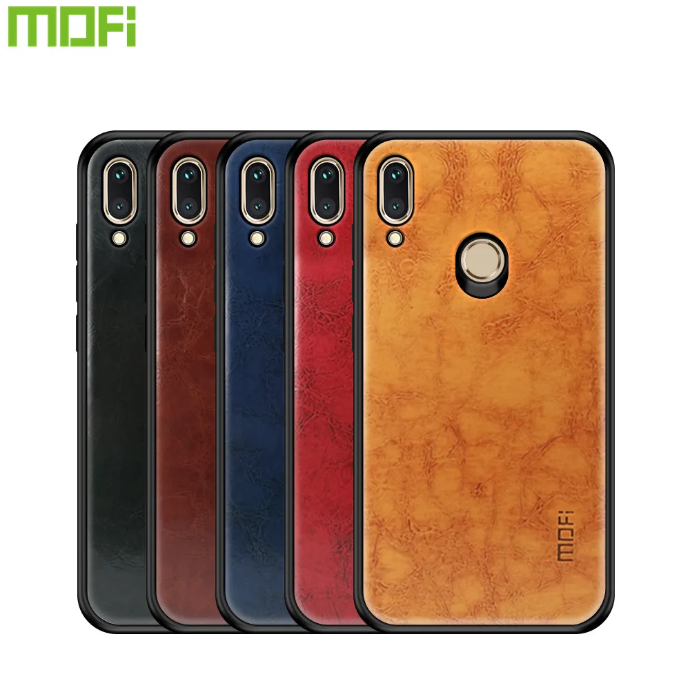 

MOFi PU Leather + TPU + PC Case for Huawei Honor Play Cover Phone Cases Full Protection Back Cover for huawei honor play Case