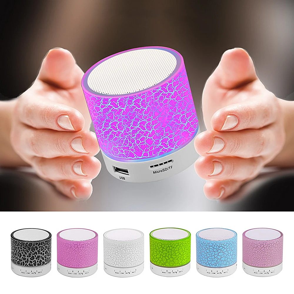 Vapeonly A9 миниатюрная беспроводная Bluetooth Колонка светодиодный кой слот для TF карты