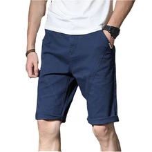 Новинка, тонкие повседневные Прямые мужские шорты, мужские летние тонкие шорты большого размера