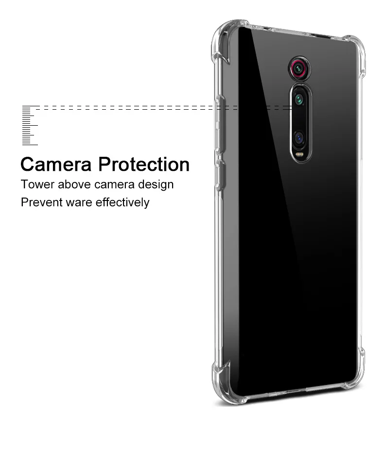 IMAK Чехол с "воздушной подушкой" для Xiao mi Red mi K20 Pro mi 9T Pro Ударопрочный Мягкий ТПУ Силиконовые прозрачные чехлы