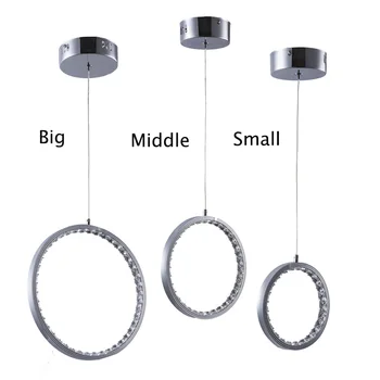 

Creative led Crystal light Rings LED Ceiling lights lamparas de techo Surface Mounting Ceiling Lamp For Dining Room bedroom