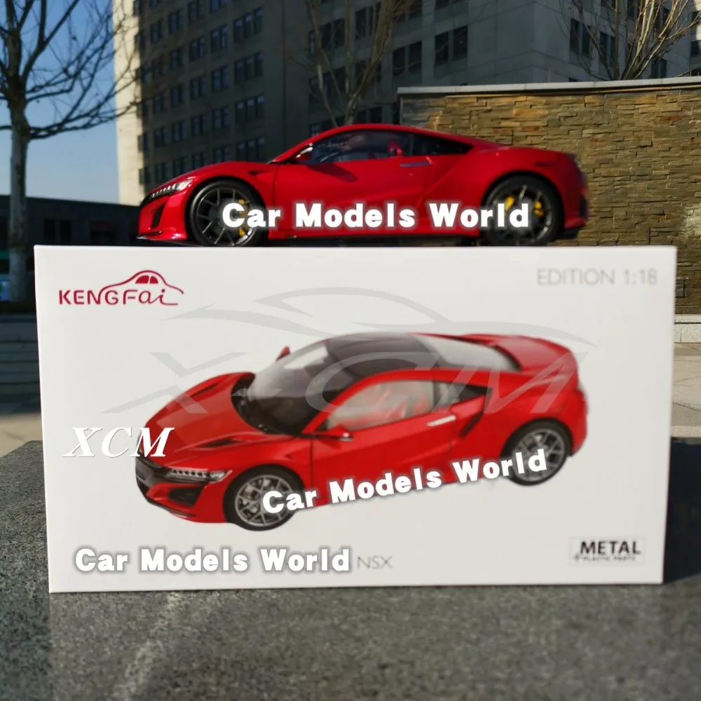 Литая под давлением модель автомобиля для KengFai NSX LHD 1:18 (красный) + маленький
