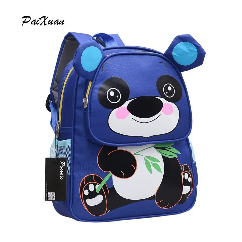 12 Inch Kids Backpacks Kindergarten School Bag Cute Cartoon Bear Boys