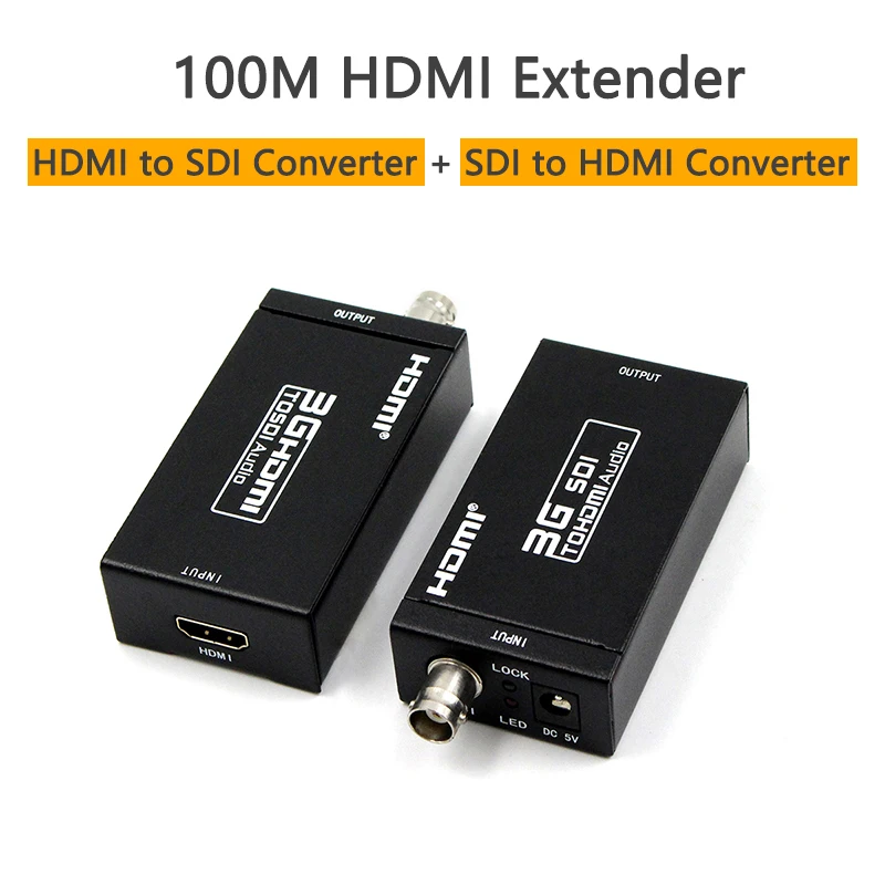 Hdmi Extender Hdmi To Sdi To Hdmi Video Converter 1080p 3g Full Hd Mini Hdmi  Sdi Transmitter Receiver Adapter - Converters - AliExpress