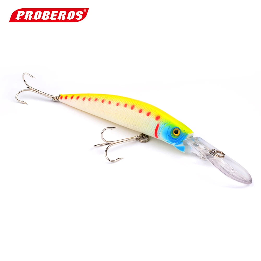1 Pz 14.5Cm 15.53G Wobbler Fishing Lure Big Crankbait #4 Hook Minnow Bass Trolling