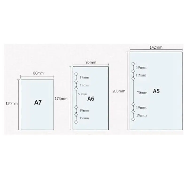 1 шт. A5/A6/A7 Лазерная метеоритный дождь ПВХ крышка вкладыш цвет шесть колец папка для файлов с кнопкой TJM9068