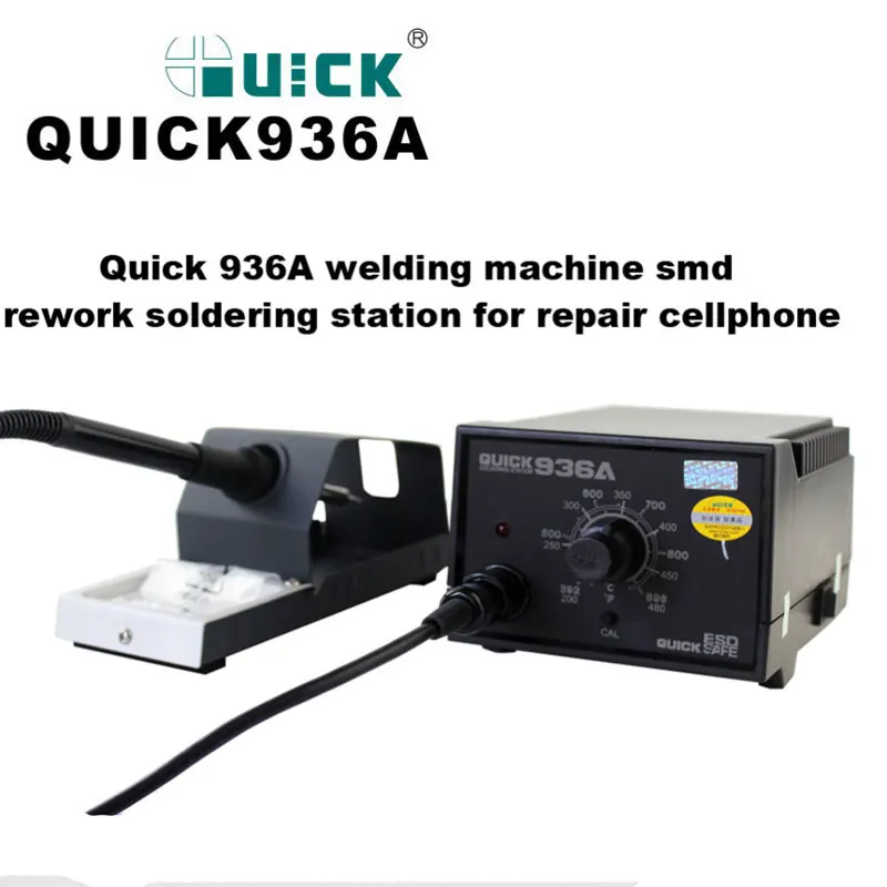 

Original Quick 936A automatic pcb soldering machine SMD Rework Station Welding Station For Laptop Motherboard Repair