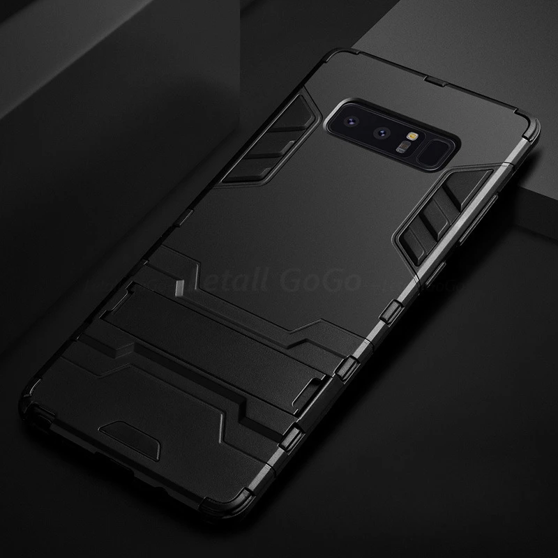 Роскошная Противоударная стойка для брони для samsung Galaxy S 10 8 9 Plus Чехлы для Note8 Note9 S10 Plus чехол
