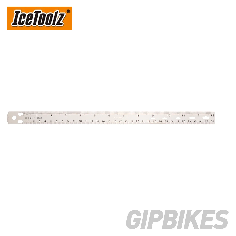 Icetoolz E322 Нержавеющая сталь говорил линейка