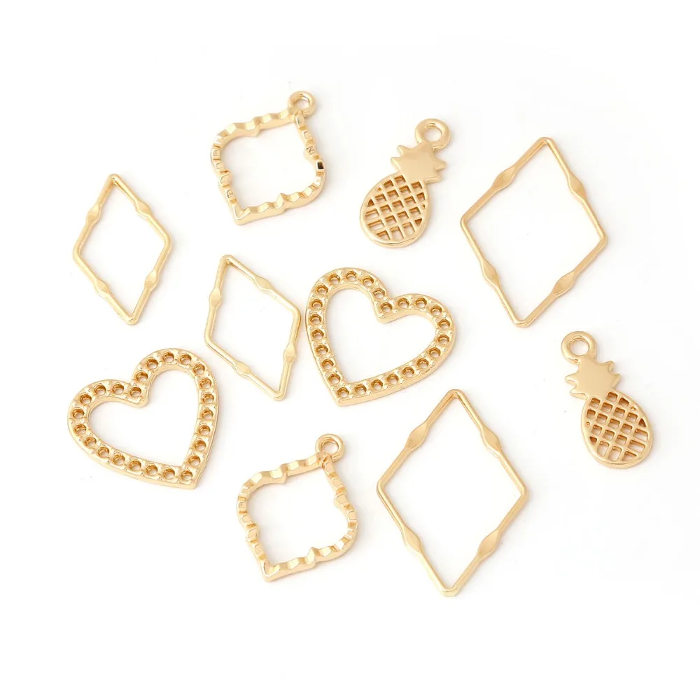 

Simple Style Geometry Shape Jewelry Findings For Earring Bracelet Necklace Making DIY Wholesale Charms