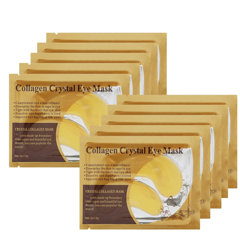 

EFERO Gold Eye Mask Crystal Collagen Eye Mask Anti Wrinkle Anti-Aging Dark Circles Eye Patch Sheet Moisturizing Eyes Care 20Pair
