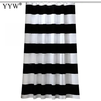 

3d Large Shower Curtains Black White Shower Curtain Waterproof Bath Screens Bath Curtain Polyester Waterproof Bathroom Curtains