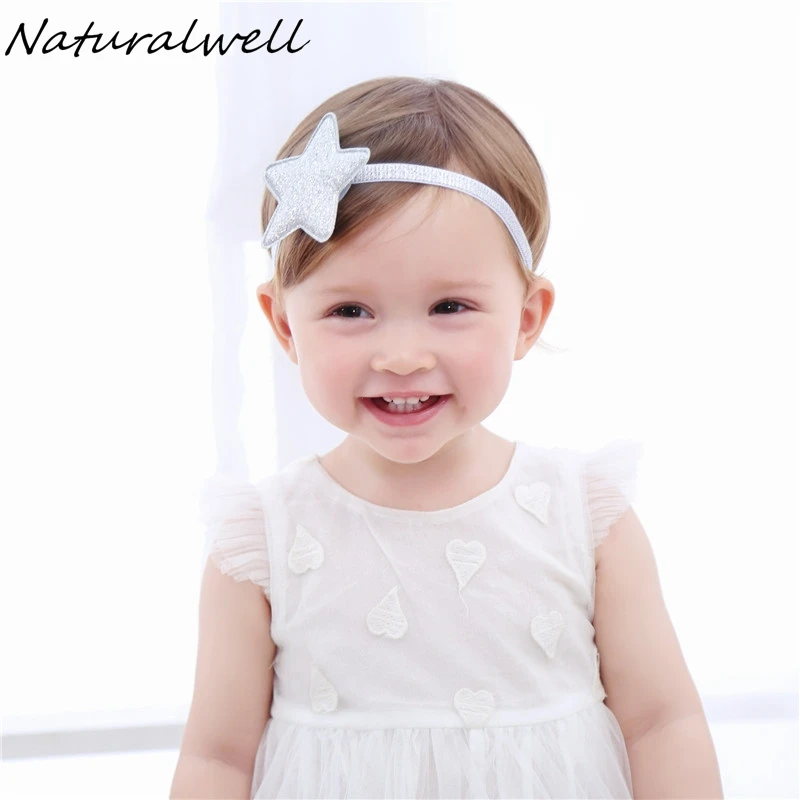 Повязка на голову для новорожденных с золотыми звездами HB047D|headband newborn|hair accessoriesstar