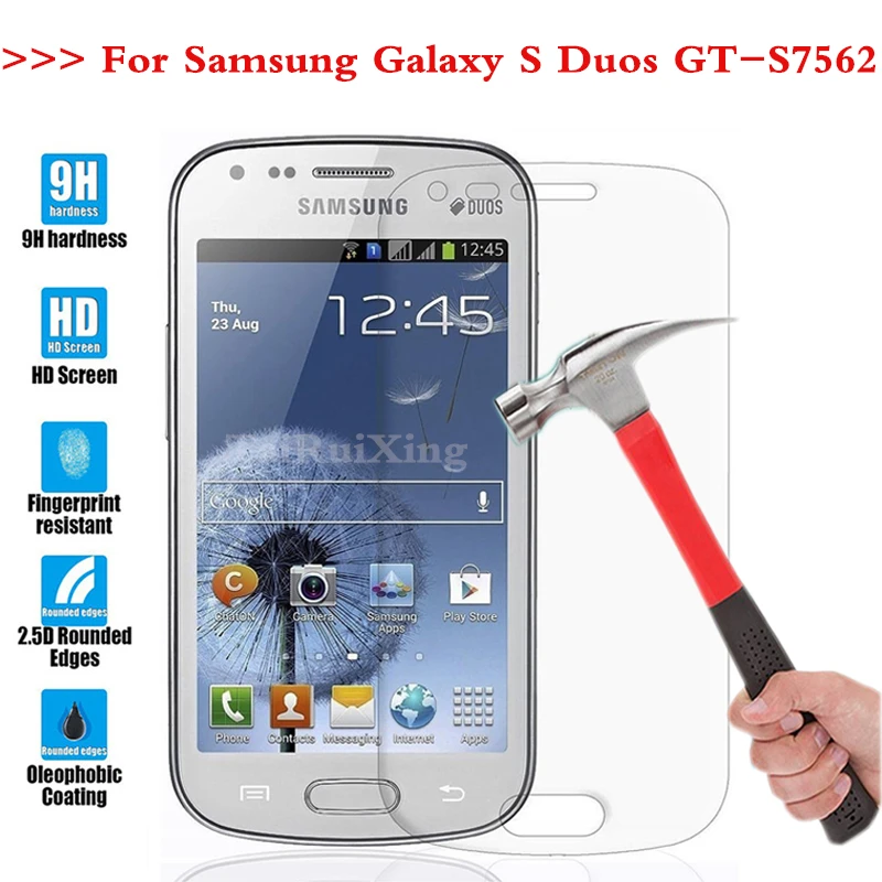 

Screen Protector Film 0.3mm 9H 25D Front Premium Tempered Glass For Samsung GALAXY Trend Duos GT-S7562 7562 \ S7560 S7580 7560 *