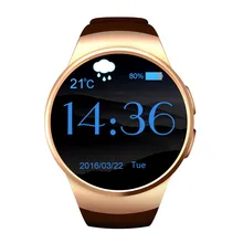 Оригинальный KW18 Полный Круглый IPS сердечного ритма Смарт часы MTK2502 BT4.0 SmartWatch для iOS и Android для Samsung интеллектуальные часы
