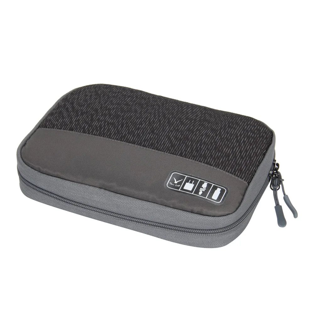 Серый Новый противоударный дорожные аксессуары сумка цифровой USB зарядное устройство кабель наушники случае макияж косметический